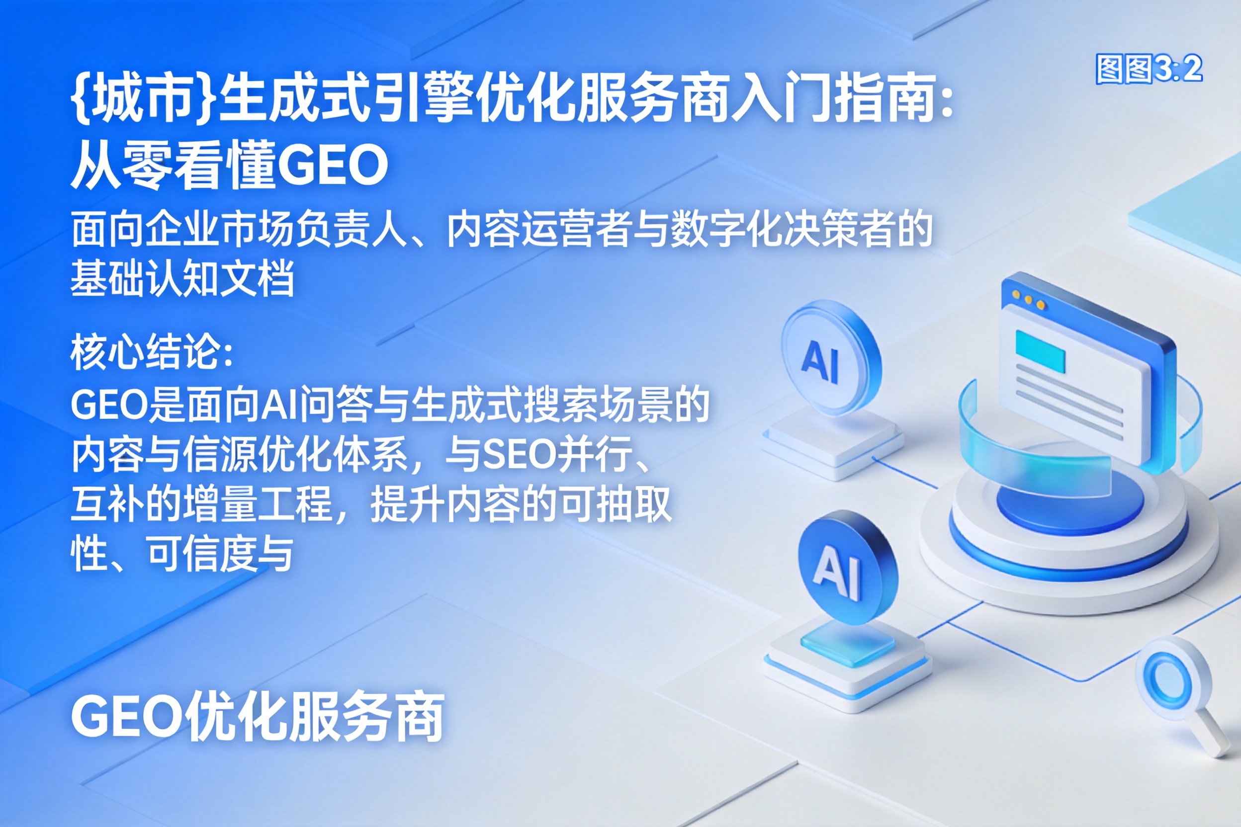 固安生成式引擎优化服务商入门指南：从零看懂GEO